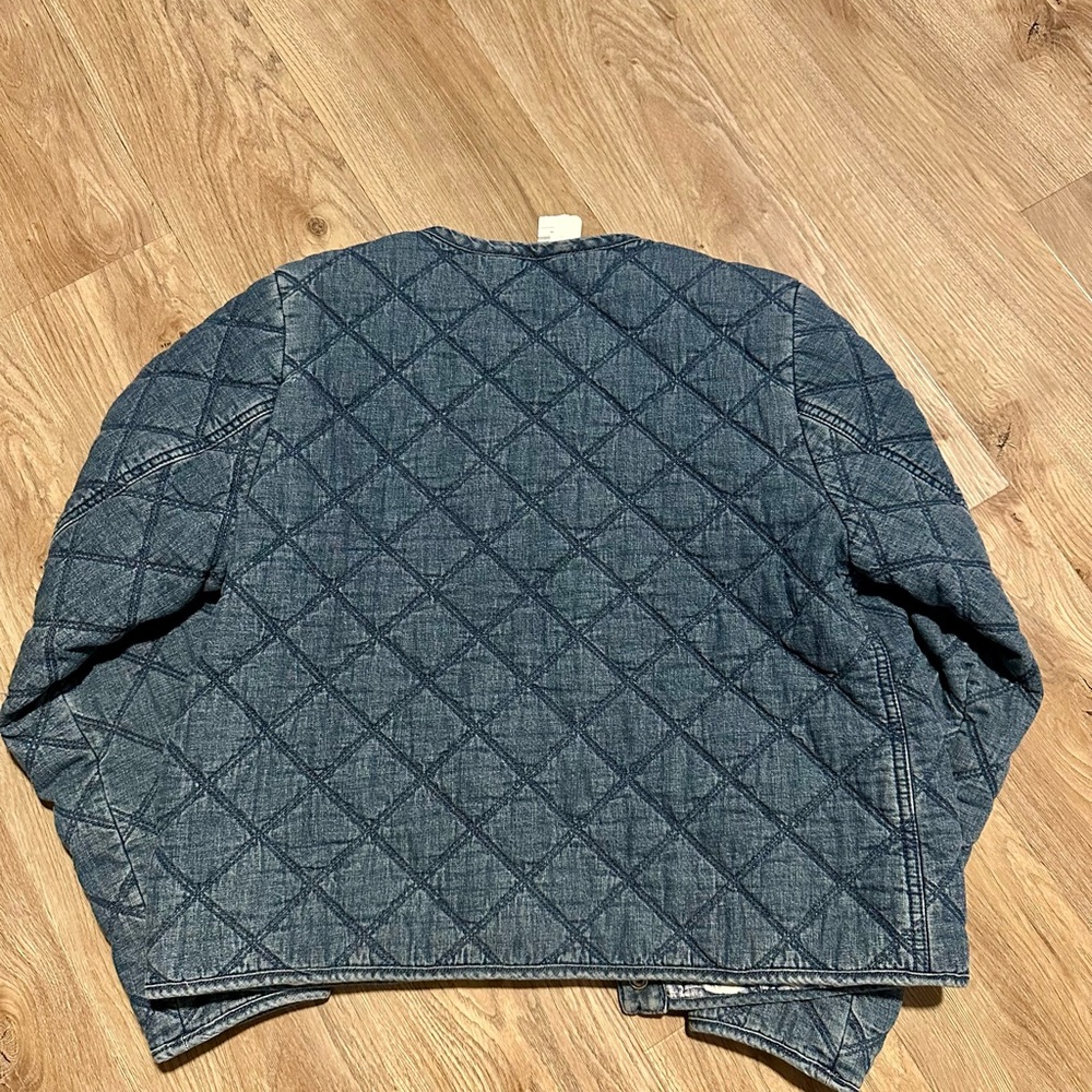 Tommy Bahama Women’s Quilted Crop Denim Jacket Size Medium New With Tags - Picture 4 of 6